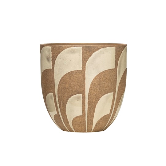Hello Honey; Hello Honey® 6" Hand Painted Terracotta Planter; Category:Planters & Containers; Image:1